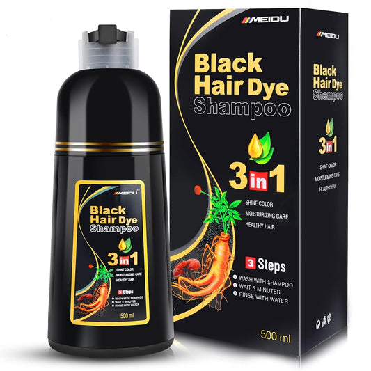 Meidu Black Hair Dye™ │   Shampoo Para Cubrir Canas